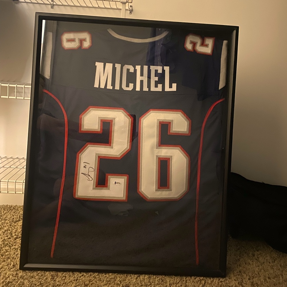 Sony Michel Autographed Patriots Jersey